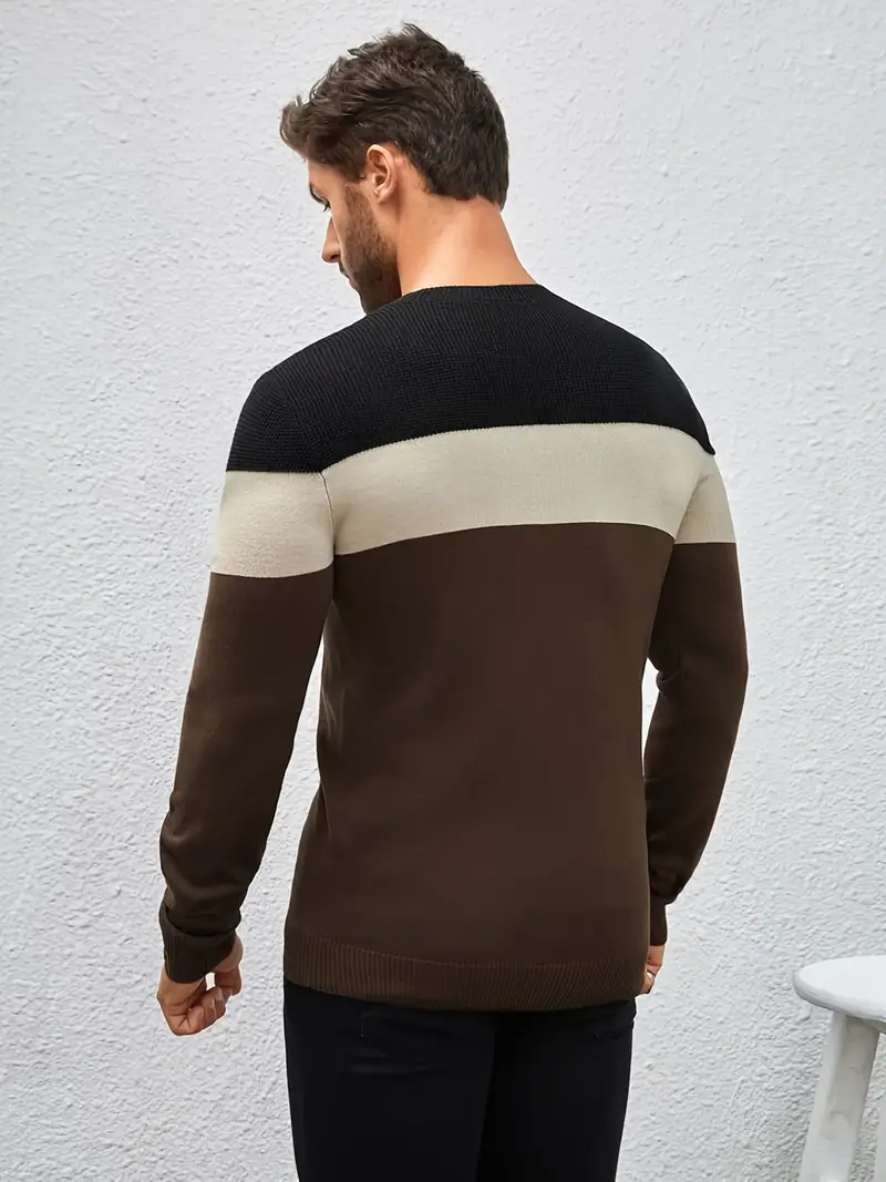 Mens casual pullover sweater best sale